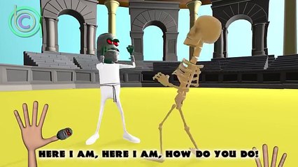 Dinosaur Skeleton Vs Spider Masked Man Finger Family | 3d Epic Battles Finger Family Rhyme