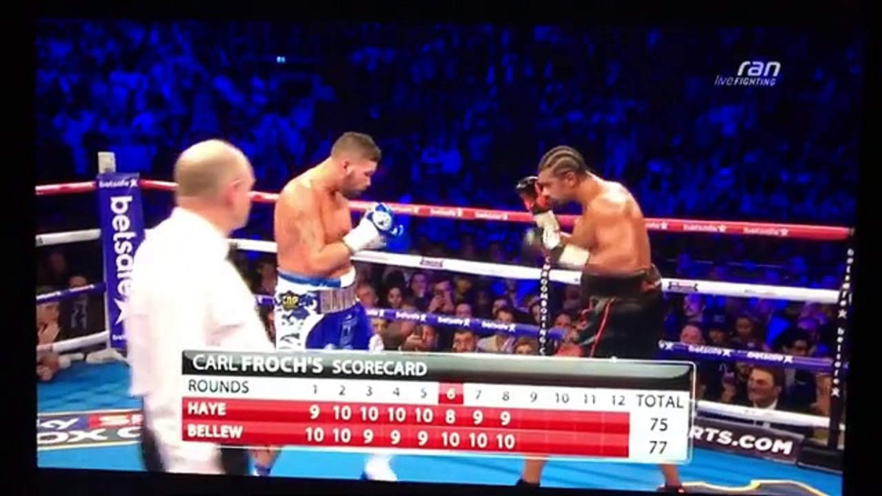 Round 9 Haye vs Bellew Boxing #letsgetreadytorumble #hayebellew #boxing #o2)