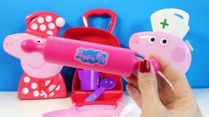 Peppa Pig Cooking Playset Play Doh Ice Cream Chef Set Juguetes de Peppa Pig