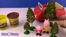 Peppa Pigs Red Car Play-Doh Muddy Puddles | itsplaytime612