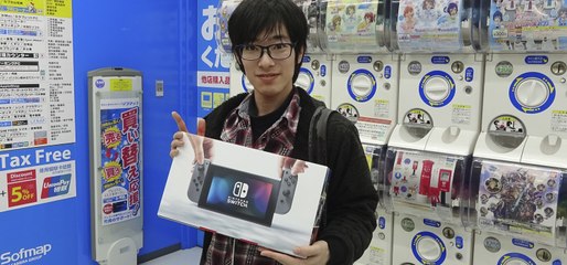 Así fue el lanzamiento de Switch en Akihabara