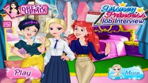 Disney Princess Job Interview - Elsa, Snow White and Ariel - Dress Up Games For Girls