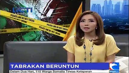 Tabrakan Beruntun, Tiga Pengemudi Mobil Bersitegang