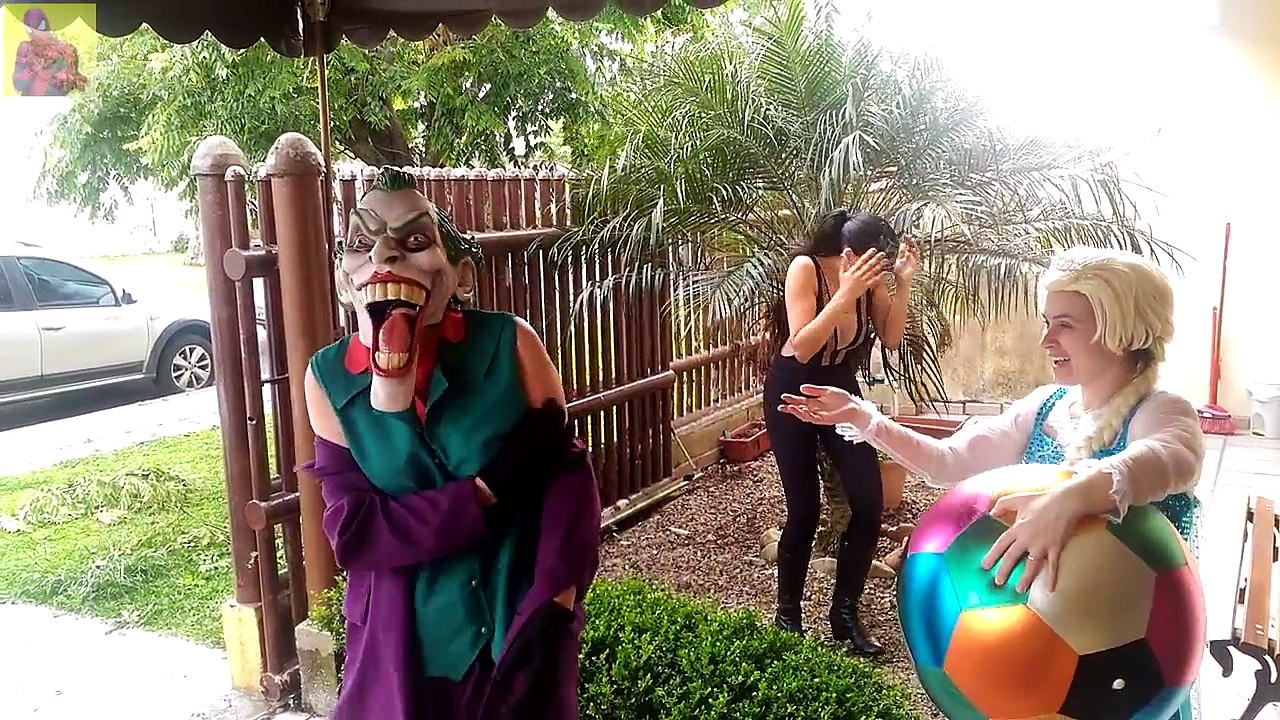 Spiderman vs Elsa Maleficent ! Frozen Elsa Kiss Thor Batman Joker Hulk Iron Man Spidergirl