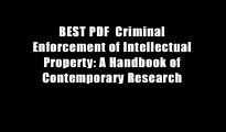BEST PDF  Criminal Enforcement of Intellectual Property: A Handbook of Contemporary Research