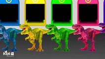Узнать цвета для детей с Динозавром – цвета для детей – дети видео