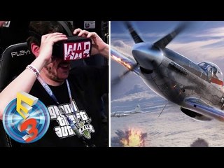 E3 2016 - On a testé la simulation de vol WAR THUNDER avec l'Oculus Rift !