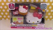 Hello Kitty Toaster and Bakery Food Toy Set 헬로키티 토스터 콩순이 DIY Play Doh Waffles