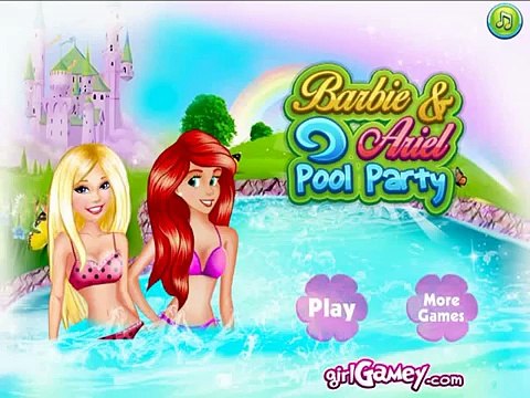 Barbie Y Ariel Fiesta En La Piscina – Mejor Barbie Juegos De Vestir Para Niñas Y Niños