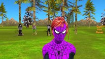 Spiderman Pink Spidergirl Hulk vs Dinosaurs Venom ! Frozen Elsa Anna vs Joker Superhero In