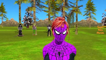 Download Video: Spiderman Pink Spidergirl Hulk vs Dinosaurs Venom ! Frozen Elsa Anna vs Joker Superhero In