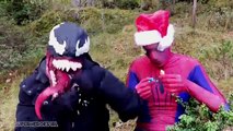 Spiderman y Congelado Elsa Sorpresa Caza del huevo de Spiderman caza del tesoro de Diversión Superhéroe en Rea