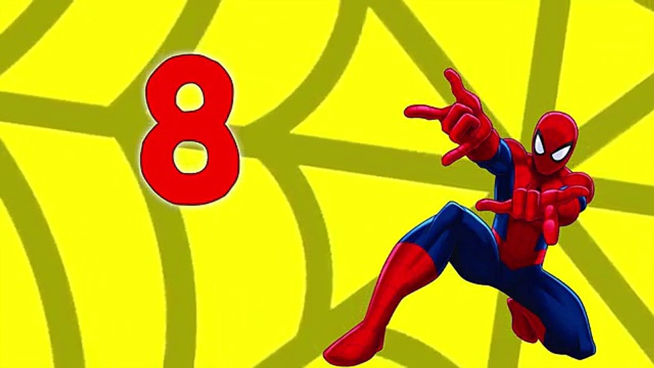 Contando del 1 al 10 con los JUGUETES de los Superhéroes de Aprender los Números para Niños