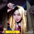 Tutorial Hijab Pashmina Satin Casual Model Terbaru ala si Cantik Poppy