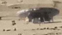 Saudi Arabia : UFO With Aliens Caught On Camera (UFO Or Military Vehicle)