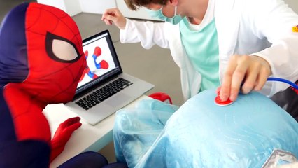 PREGNANT FROZEN ELSA & SPIDERMAN with Spiderbaby and Doctor! Fun Superhero Movie in Real Life