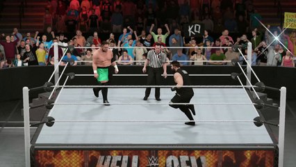 WWE 2K17 kevin owens v samoa joe