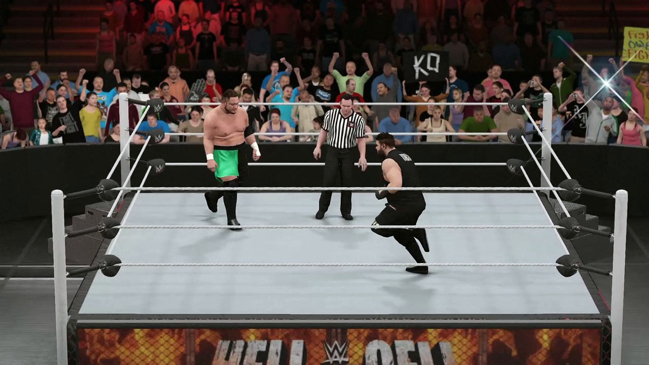 WWE 2K17 kevin owens v samoa joe