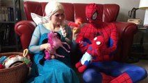 Spider-Man vs Pregnant Frozen Elsa vs Babies & Doctor Maleficent ! Fun Superheroes Movie I