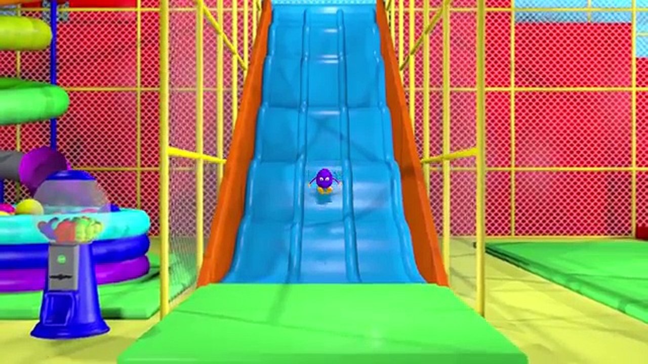 WATER SLIDE 3D for Kids | SLIDE Pool Fun Learn Colours Balls Egg Surprise Toys Colors for