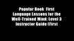 Popular Book  First Language Lessons for the Well-Trained Mind: Level 3 Instructor Guide (First