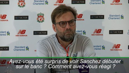 27e j. - Klopp : "Sanchez sur le banc n'était pas un avantage"