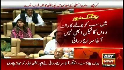 Agha Siraj loses his cool during Sindh Assembly session