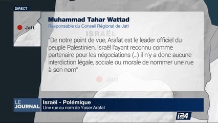 Israël : une rue au nom de Yaser Arafat