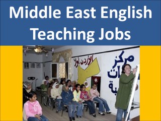 Middle East English Teaching Jobs