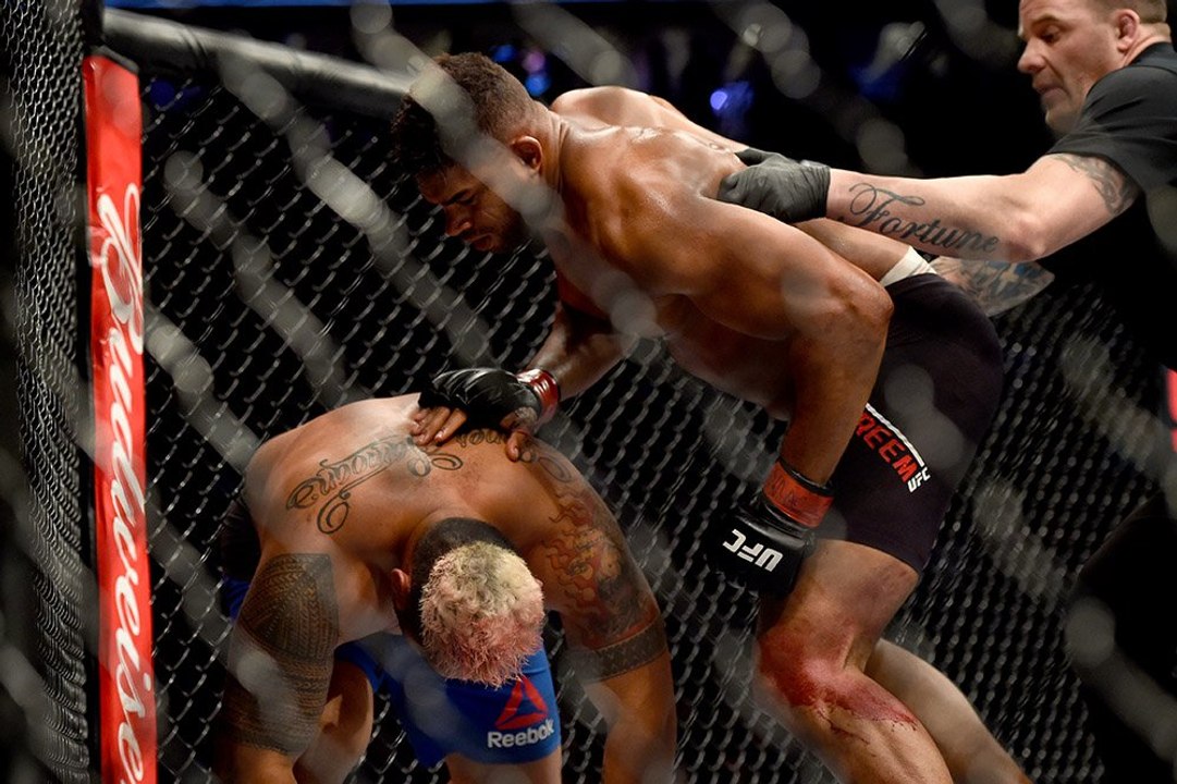#UFC209 Alistair Overeem knocks out Mark Hunt - Round 3 - 1:44