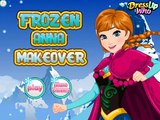 Замороженные Анна макияж принцессы Дисней замороженные игры для маленьких девочек