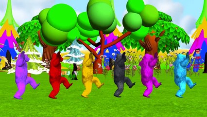 Dinosaurs Vs King Kong Fight | Colors Animals Lion Gorilla Elephant Finger Family Rhymes