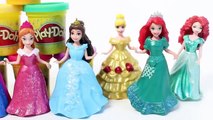 Disney Princess MagiClip Collection Princesses Play Doh Dresses Magic Clip Dolls Videos Princesas 1
