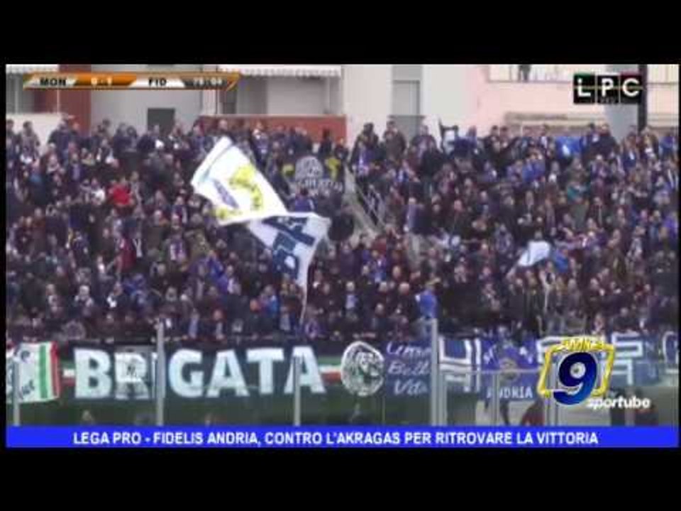 Lega Pro |  Fidelis Andria,  contro l'Akragas per ritrovare la vittoria