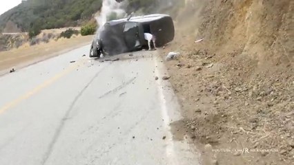 Le karma rattrape ce mec en BMW