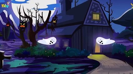 Five Little Ghosts | Halloween version |Nursery Rhymes For Kids | Song by Tiny Dream Kids