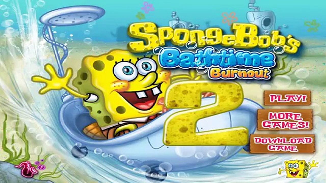 Spongebobs Bathtime Burnout 2 - Best Game for Little Kids