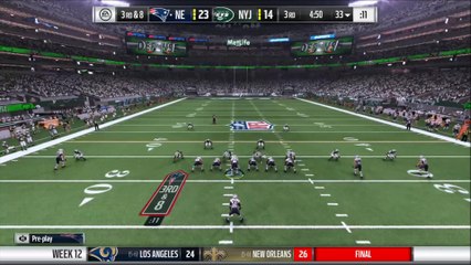 TD Hogan vs NY Jets Madden NFL 17
