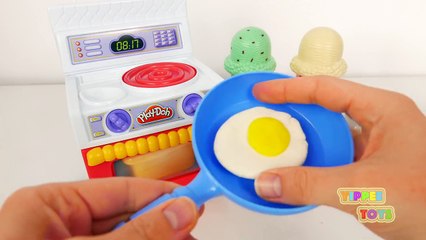 Play Doh Food Kitchen Playset!! Ice Cream Cones