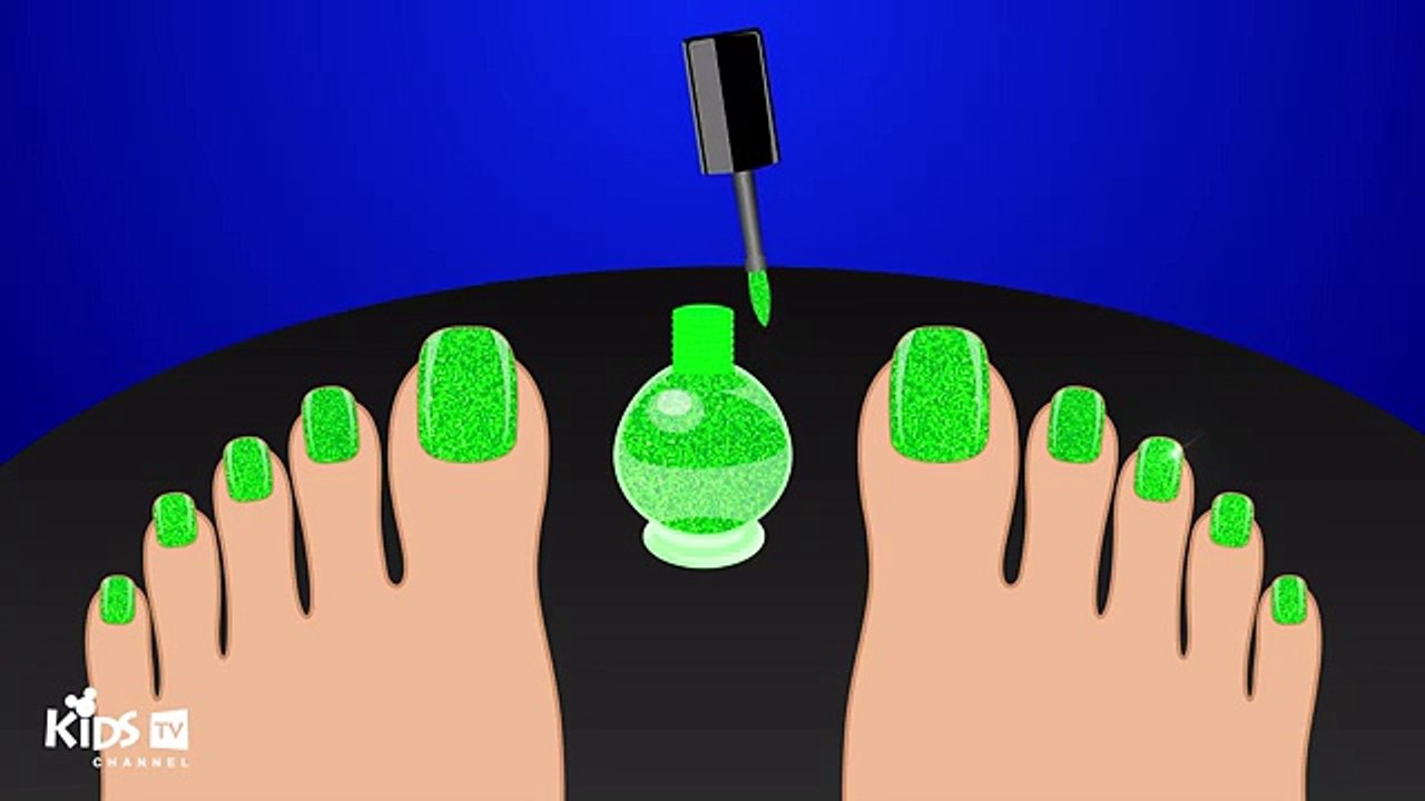 Colors for Children to Learn with Surprise Nail Arts Kids Children Toddlers Learning Color