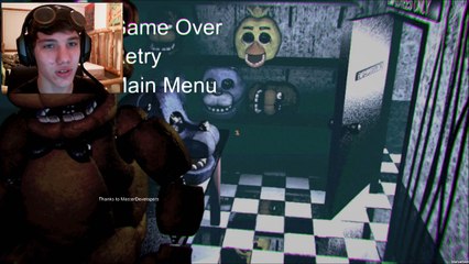 Fazbear Nightmare - JUMPSCARES AND RAGE!!!! ll And Werid Face at the End XD