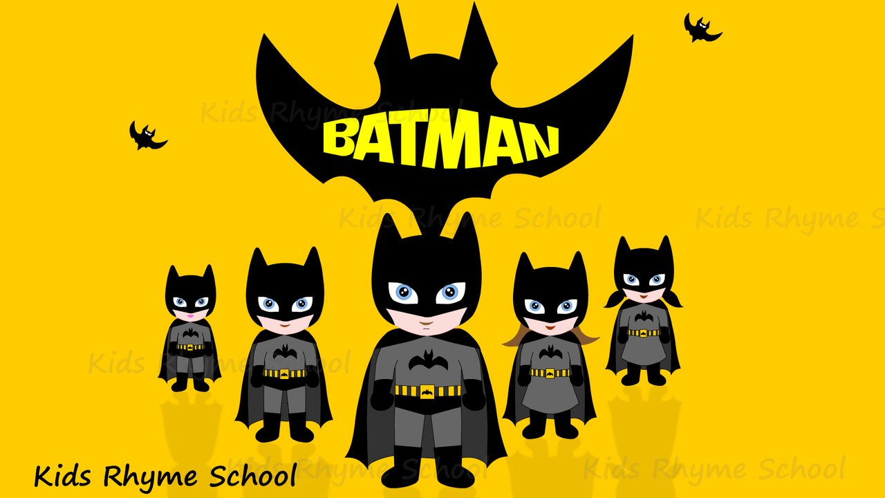 Batman Finger Family Nursery Rhyme I #Batman Finger Family Song for kids.