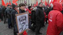 Comunistas rusos recuerdan a Stalin en el 64 aniversario de su muerte