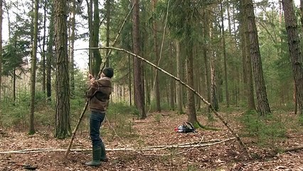 Building A Stone Age Hut As Survival Shelter