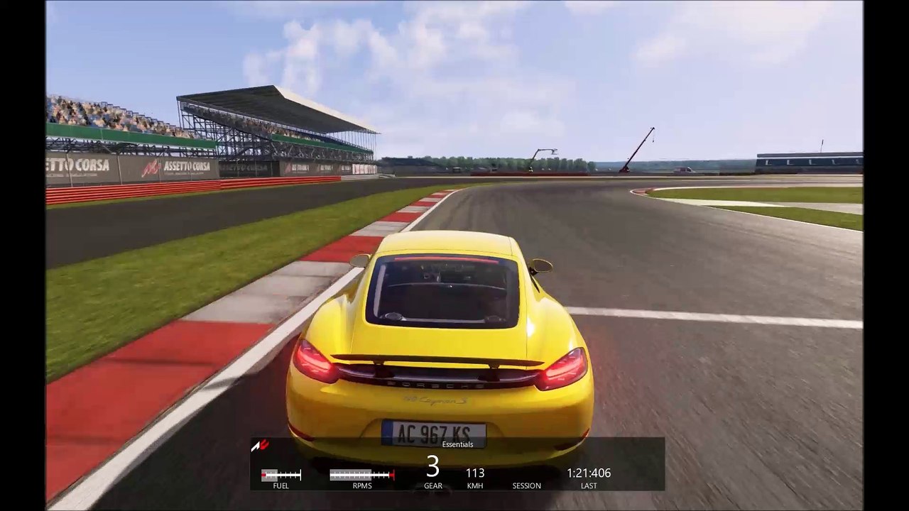 Assetto Corsa 1.9.2, Porsche 718 Cayman S, Silverstone International, i5 4690 R7 370