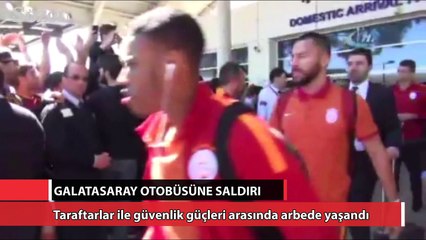 Galatasaray’ın Antalya’ya gelişi olaylı oldu