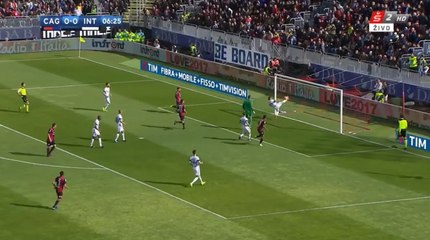 Gary Medel Epic Goal Line Clearance vs Cagliari!