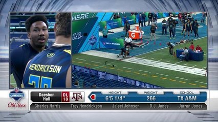 Daeshon Hall runs unofficial 4.76 40-yard dash