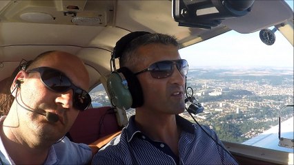 Pilotage_cabine et vue aerienne Nancy