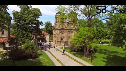 Crkva Lazarica iz vazduha [HD]